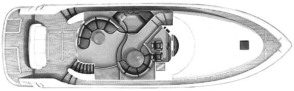 Fairline Yachts 52 Squadron floor plan