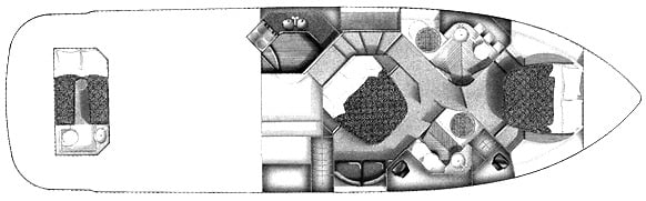Fairline Yachts 52 Squadron floor plan