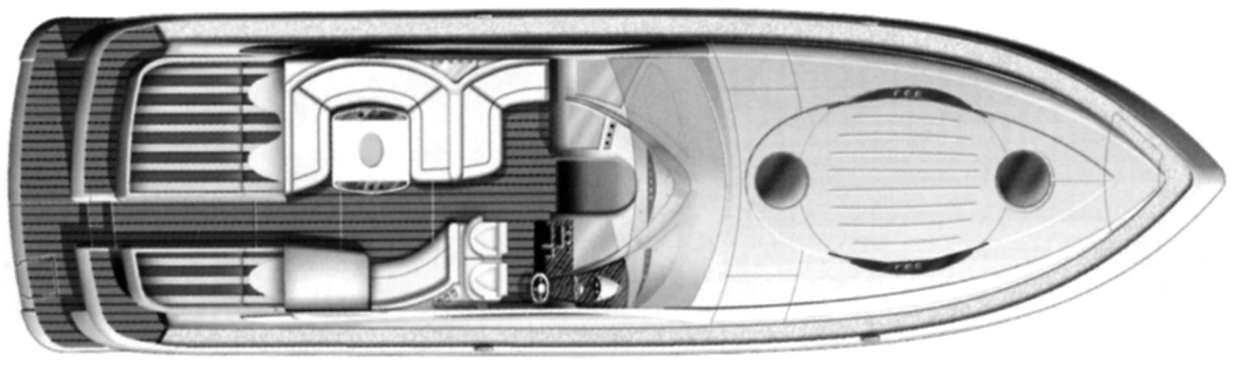 Fairline Yachts 52 Targa floor plan