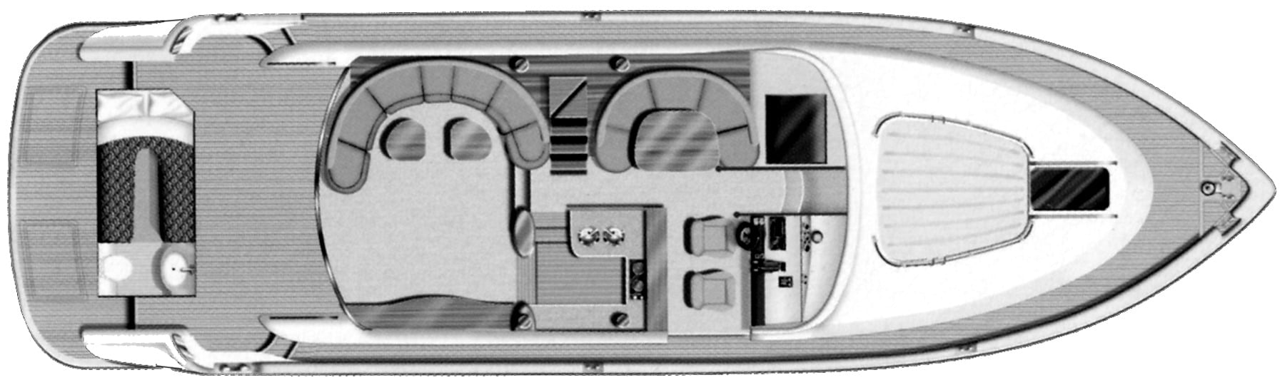 Fairline Yachts 58 Squadron floor plan