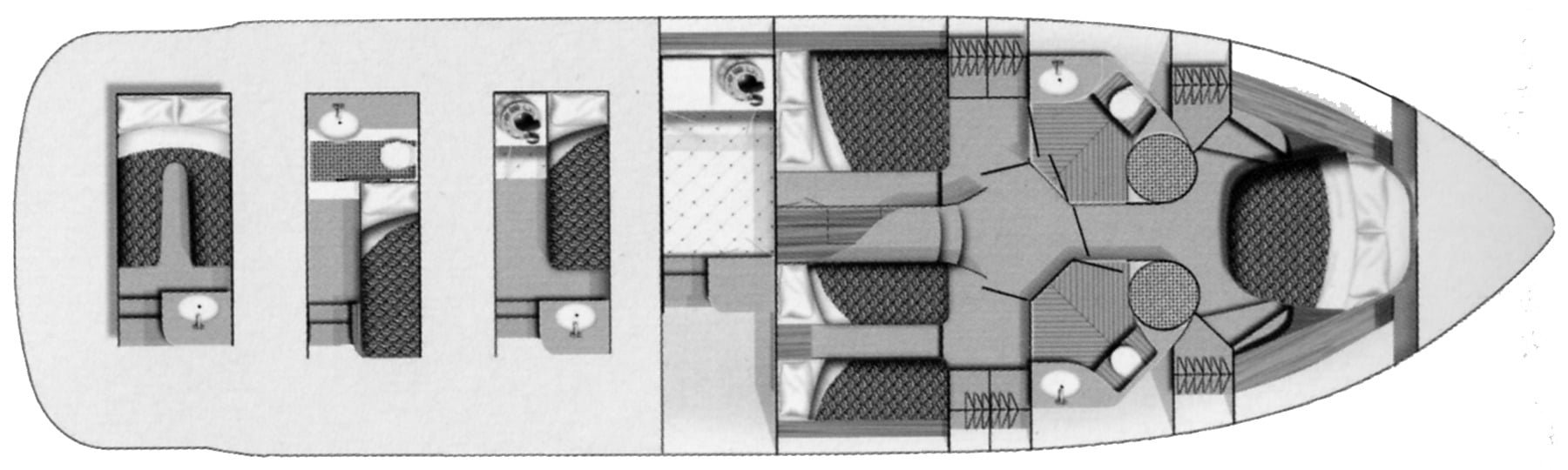 Fairline Yachts 58 Squadron floor plan