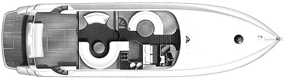 Fairline Yachts 59 Squadron floor plan