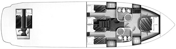 Fairline Yachts 59 Squadron floor plan