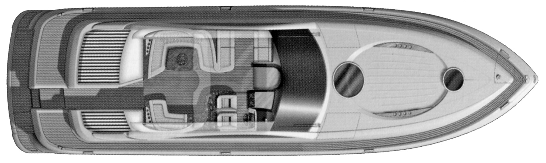 Fairline Yachts 62 Targa floor plan