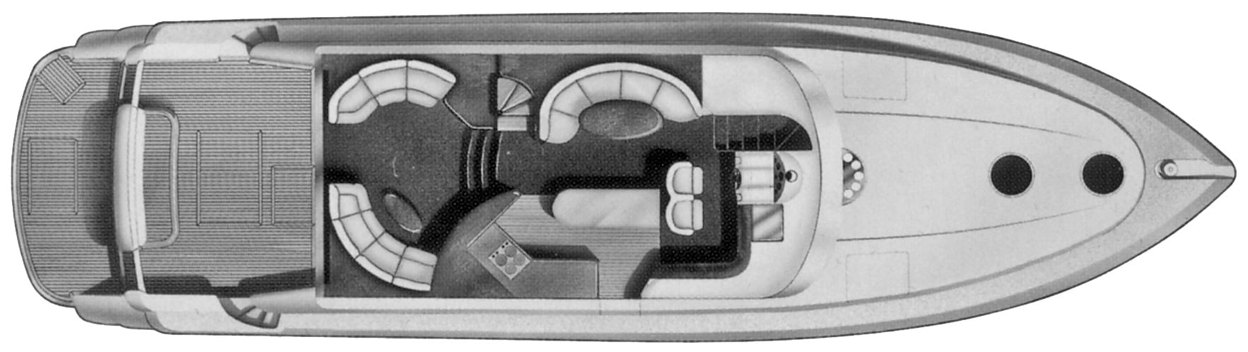 Fairline Yachts 65 Squadron floor plan