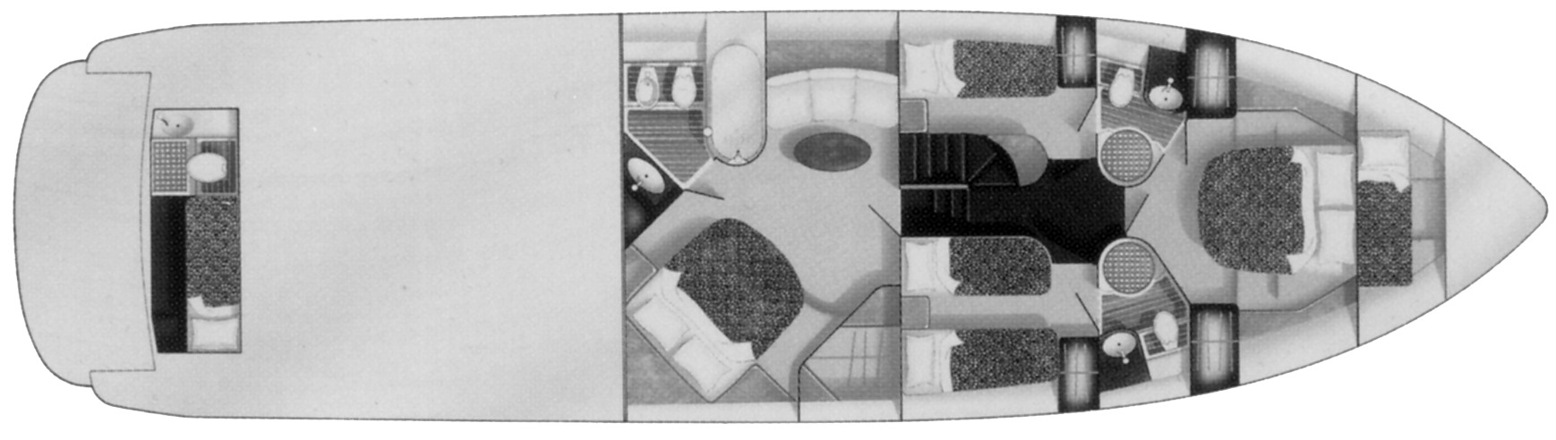 Fairline Yachts 65 Squadron floor plan