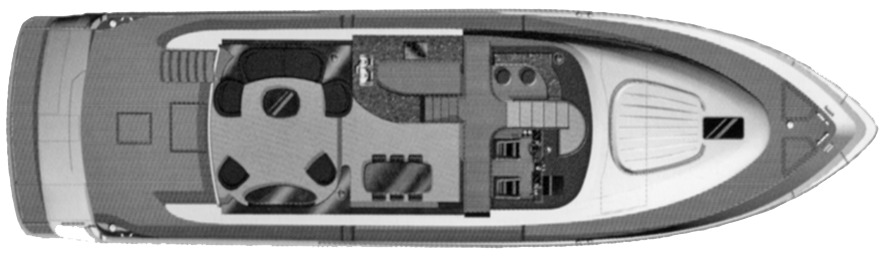 Fairline Yachts 74 Squadron floor plan
