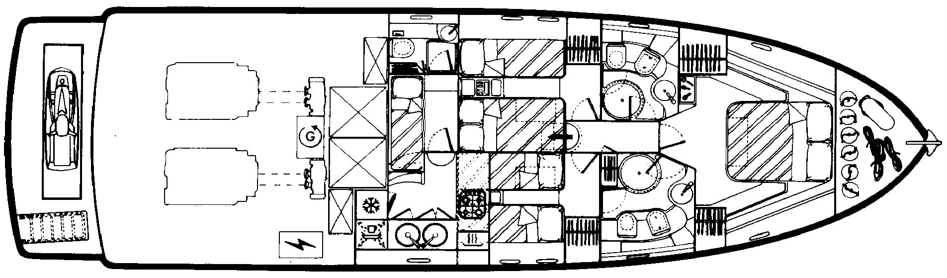 Ferretti Yachts 55 floor plan