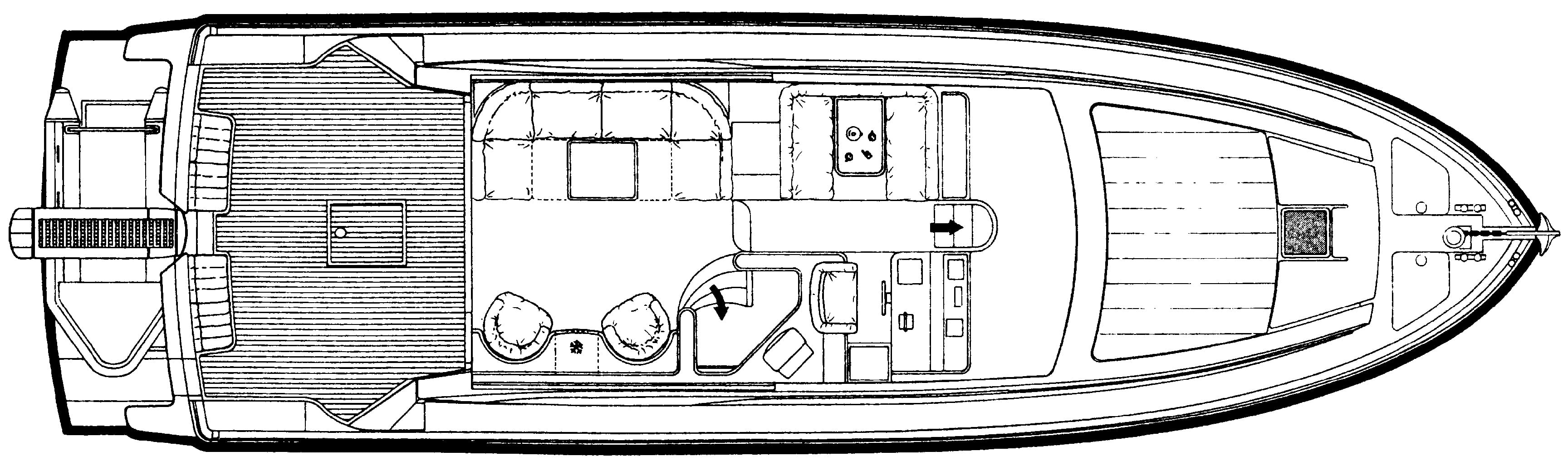 Ferretti Yachts 57 floor plan