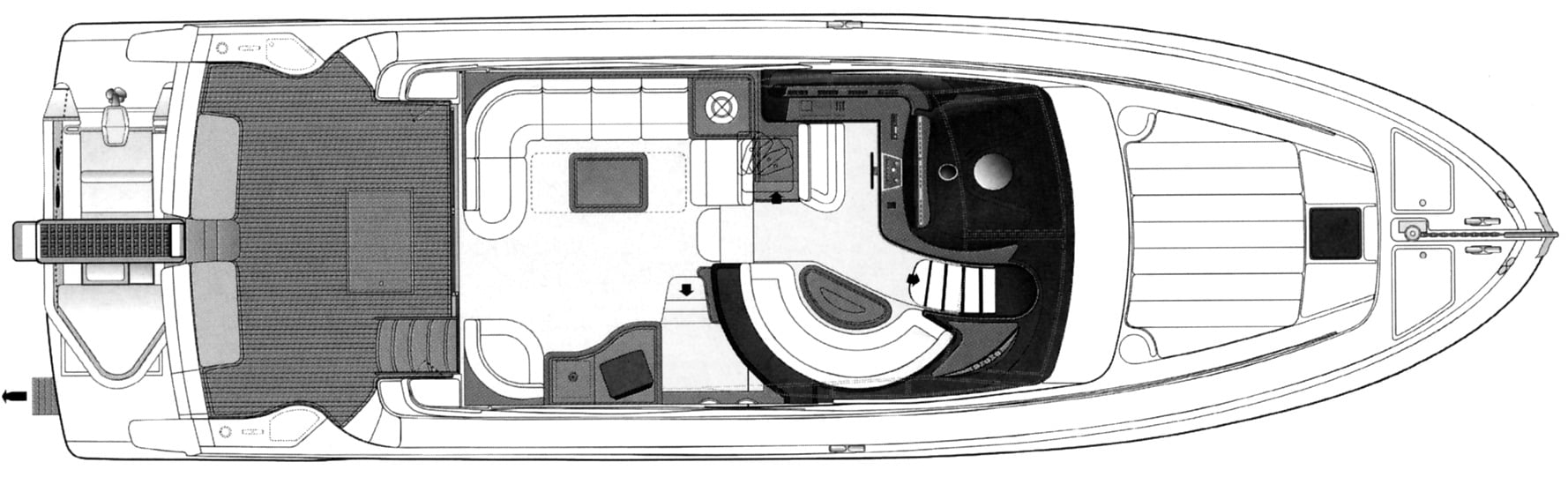 Ferretti Yachts 590 floor plan