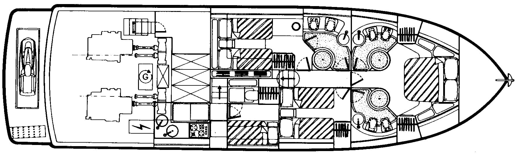 Ferretti Yachts 60 floor plan