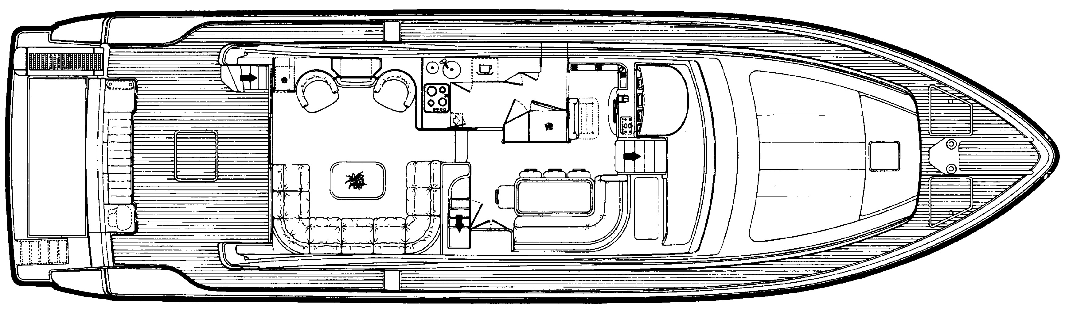 Ferretti Yachts 680 floor plan