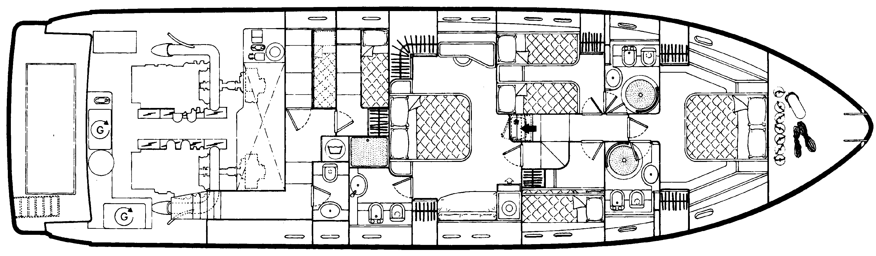 Ferretti Yachts 680 floor plan