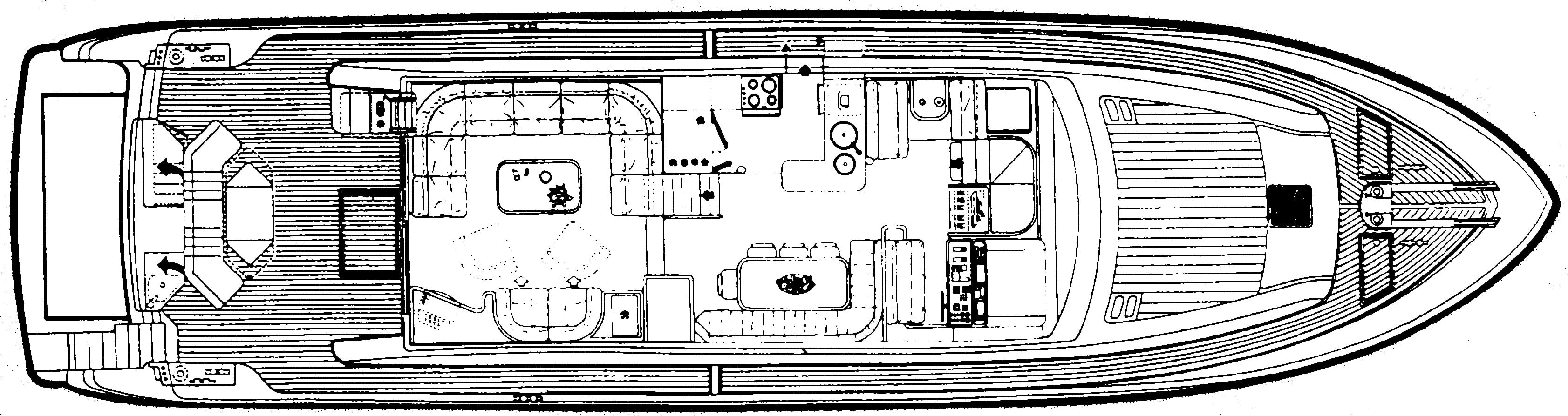 Ferretti Yachts 72 Flybridge floor plan
