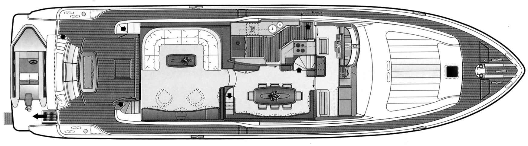 Ferretti Yachts 760 floor plan