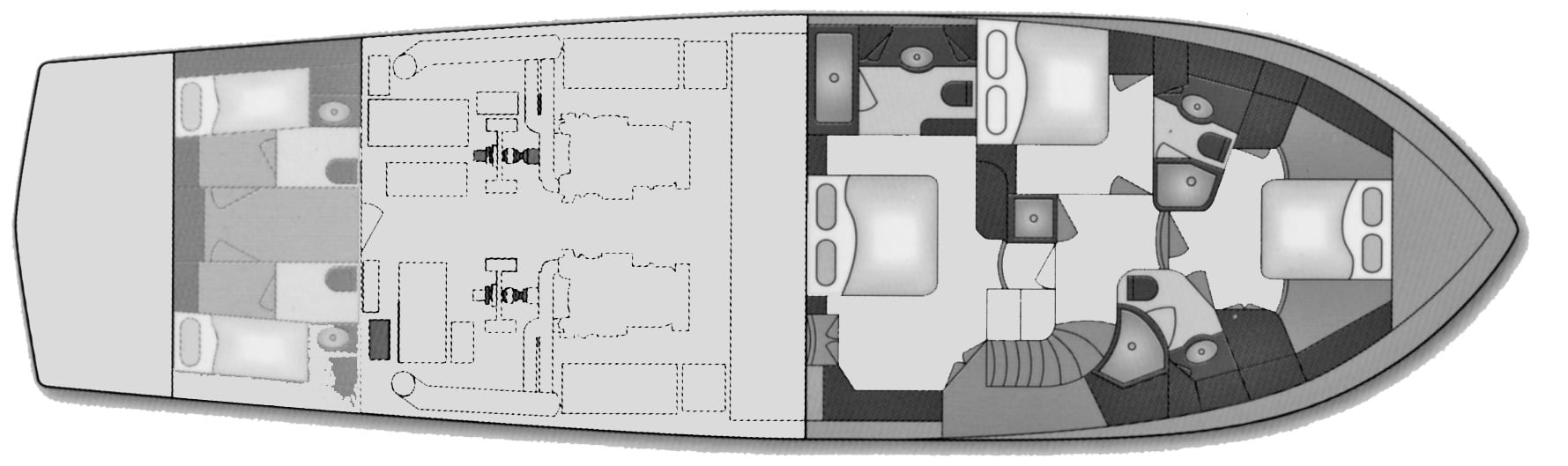 Fleming Yachts 75-78 floor plan