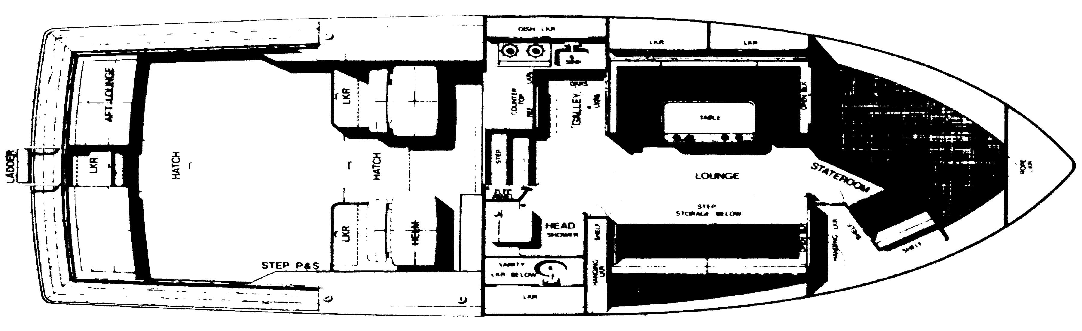 Formula 31 SC Express floor plan