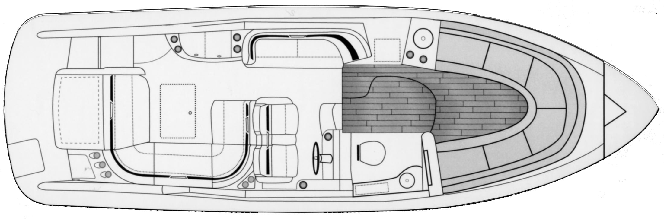 Formula 310 Sun Sport floor plan