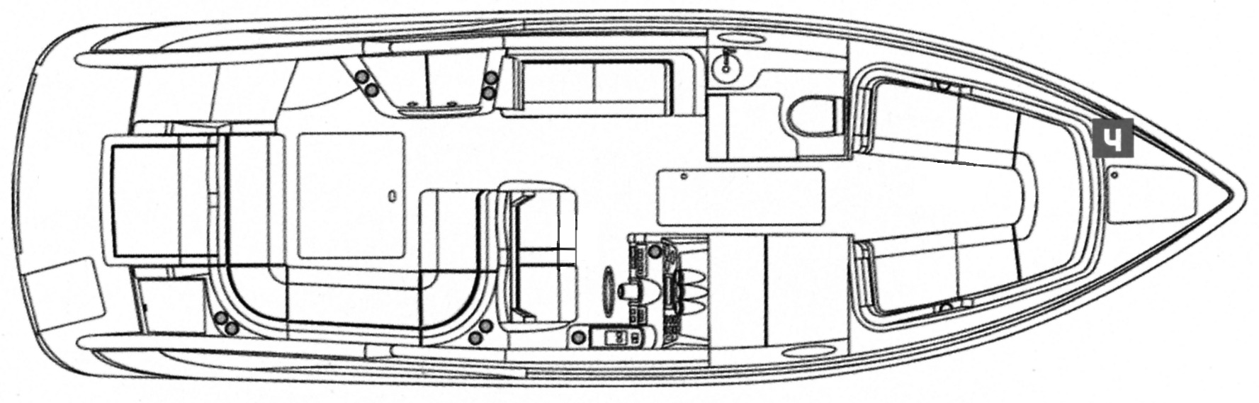 Formula 310 Bowrider floor plan