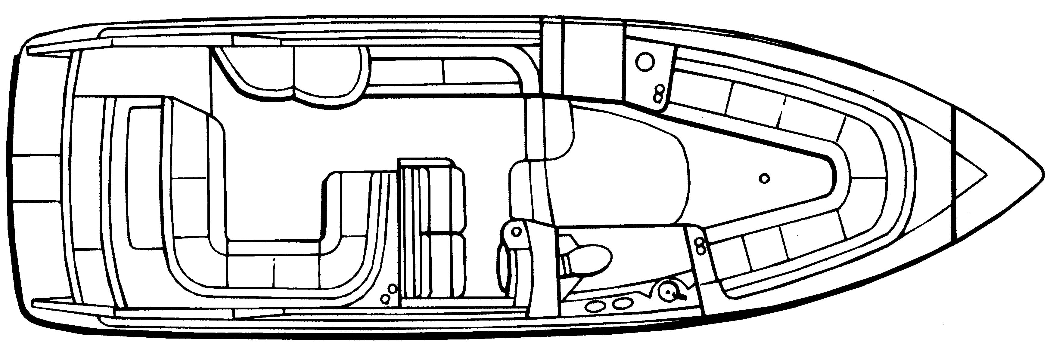Formula 330 Sun Sport floor plan