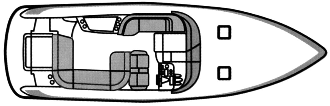 Formula 350 Sun Sport floor plan
