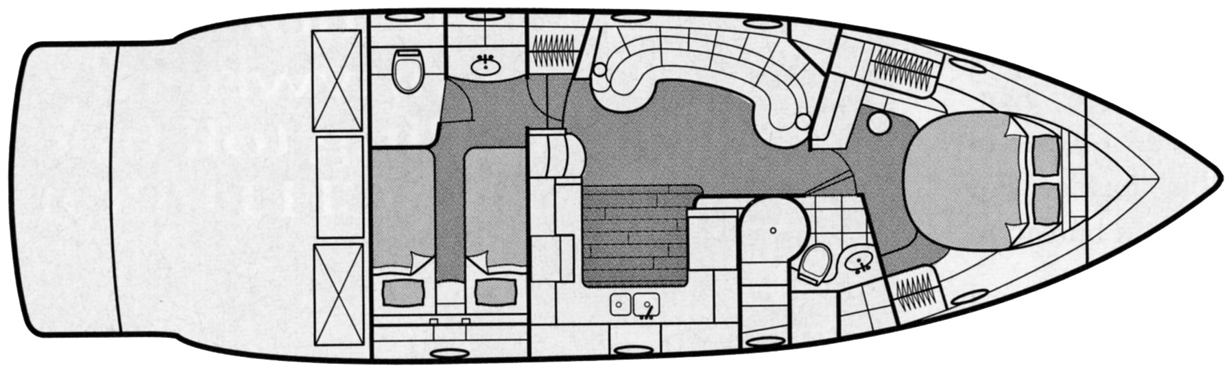 Formula 48 Yacht floor plan