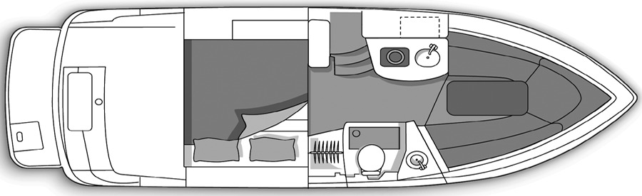 Four Winns 268 Vista floor plan