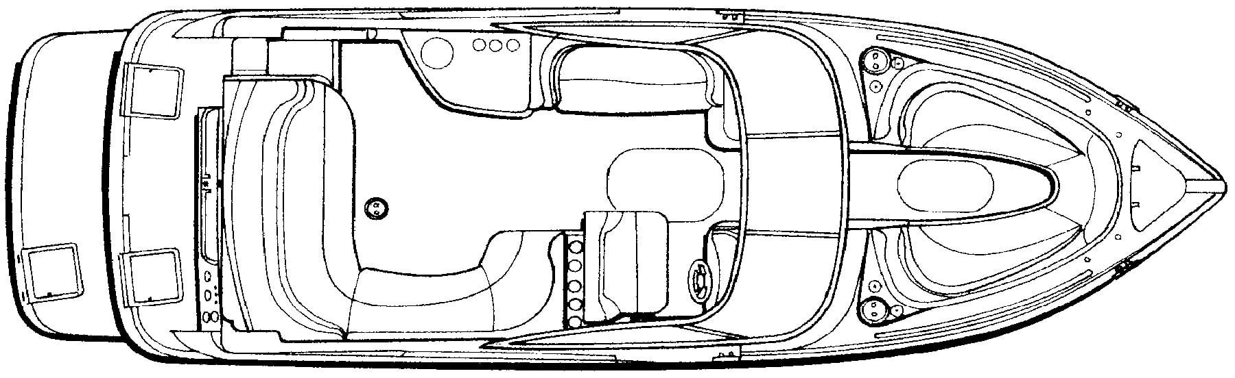 Four Winns 280 Horizon floor plan