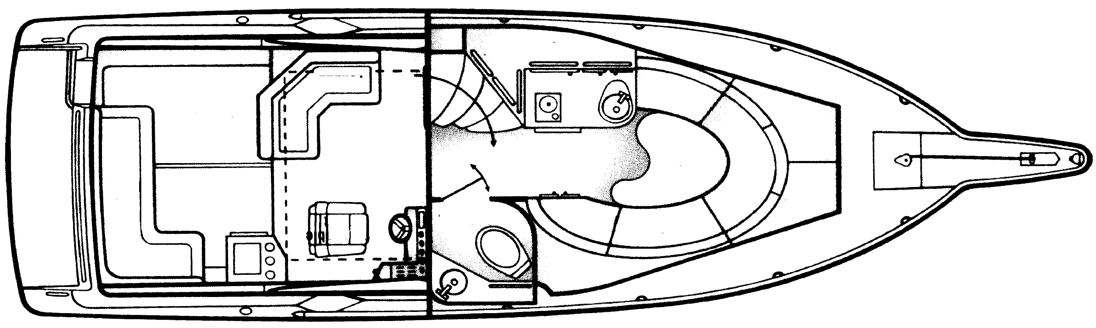 Four Winns 285 Express floor plan