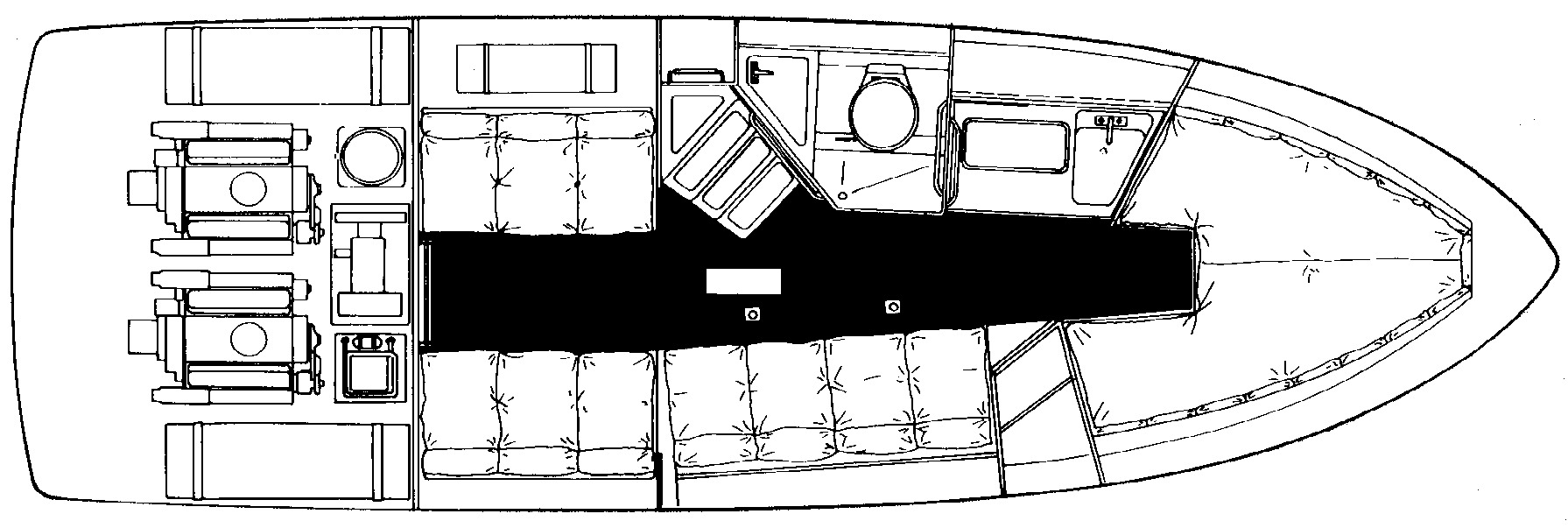 Four Winns 285 Vista floor plan
