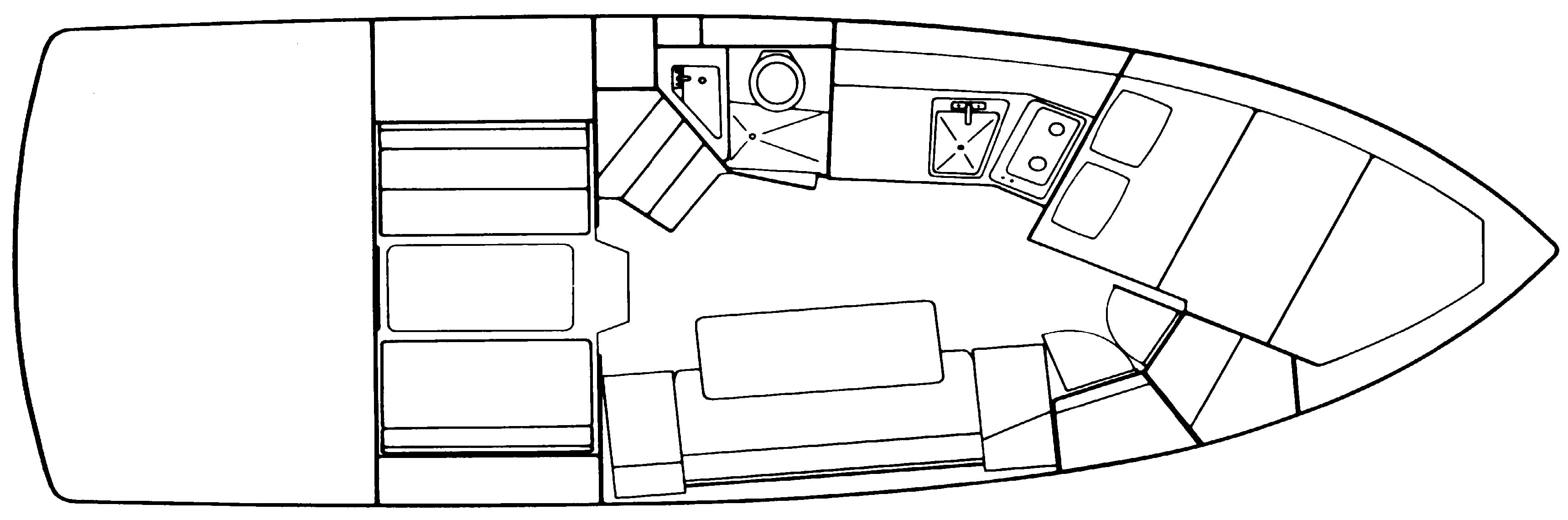 Four Winns 315-325 Express floor plan
