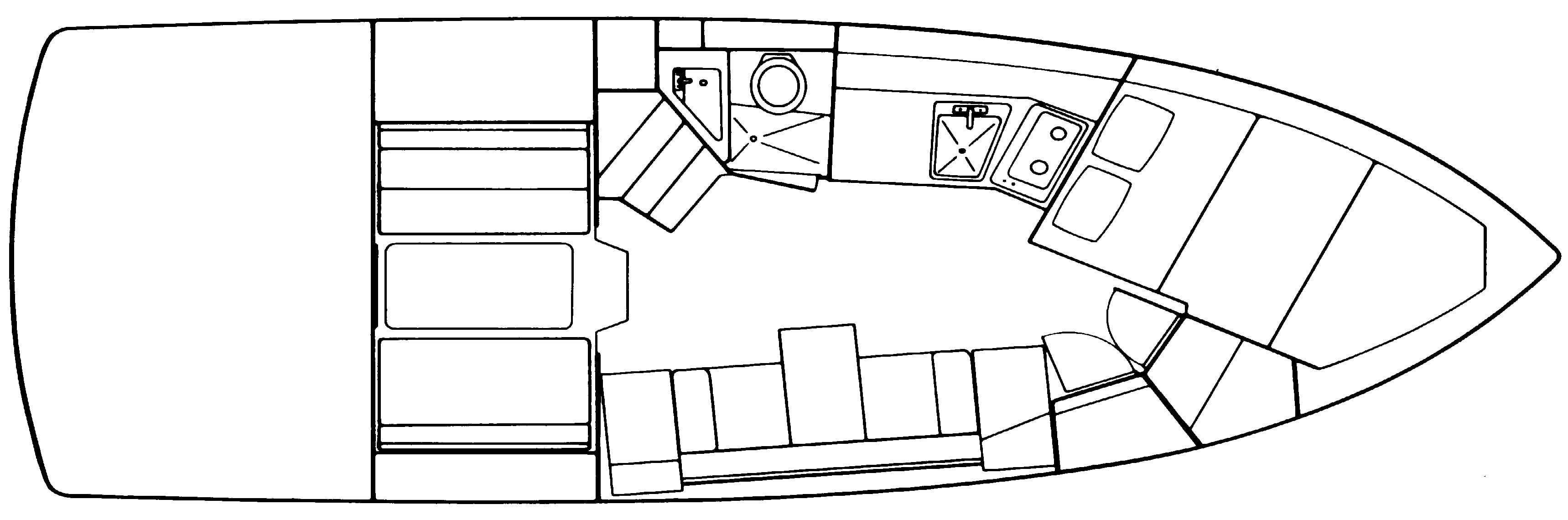 Four Winns 315-325 Express floor plan