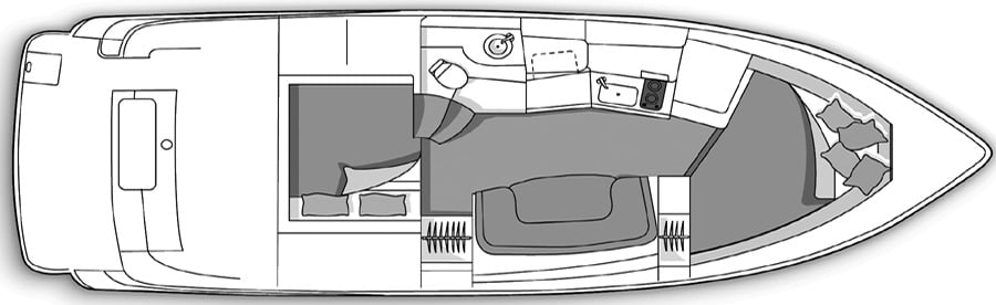 Four Winns 328 Vista floor plan