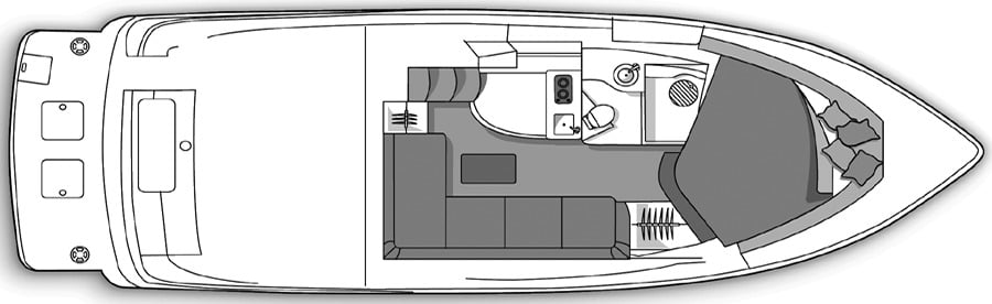 Four Winns 378 Vista floor plan