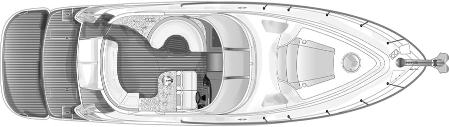 Four Winns V458; V475 floor plan