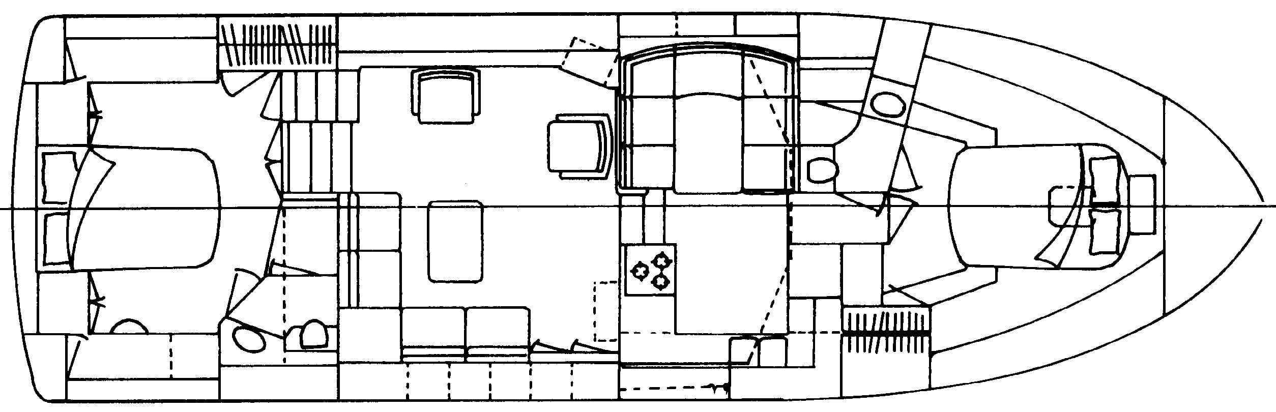 Dyna 46 Sundeck floor plan