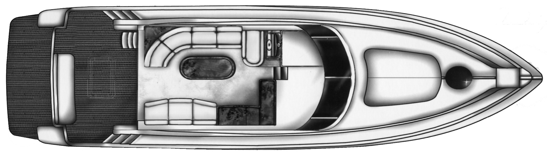Dyna 48 Flybridge floor plan