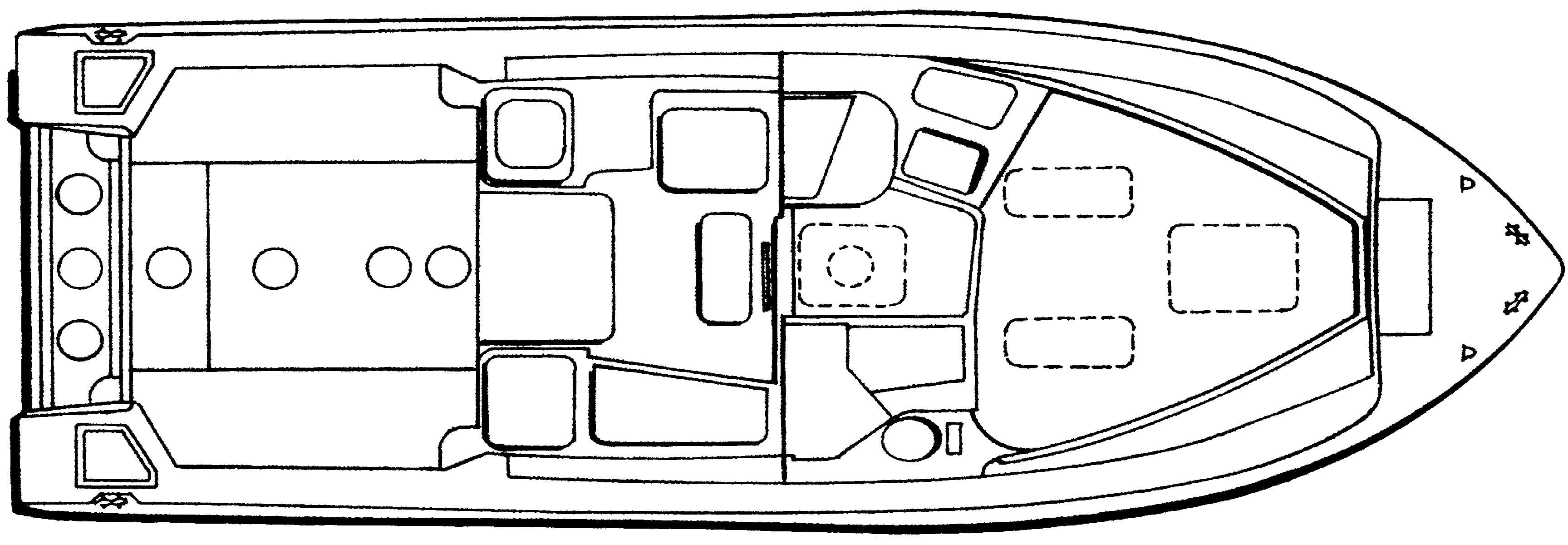 Grady-White 265 Express floor plan