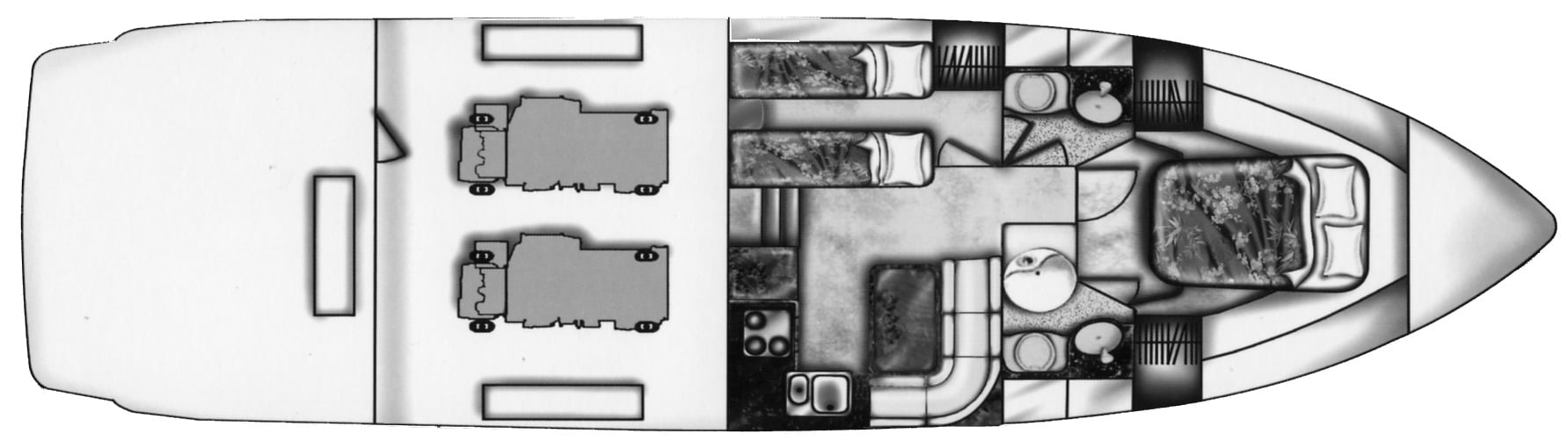 Dyna 48 Flybridge floor plan