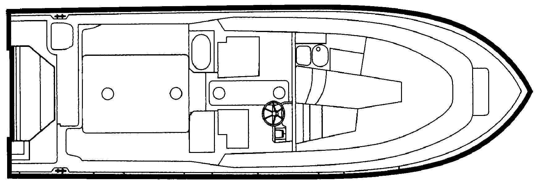 Grady-White 270 Islander floor plan