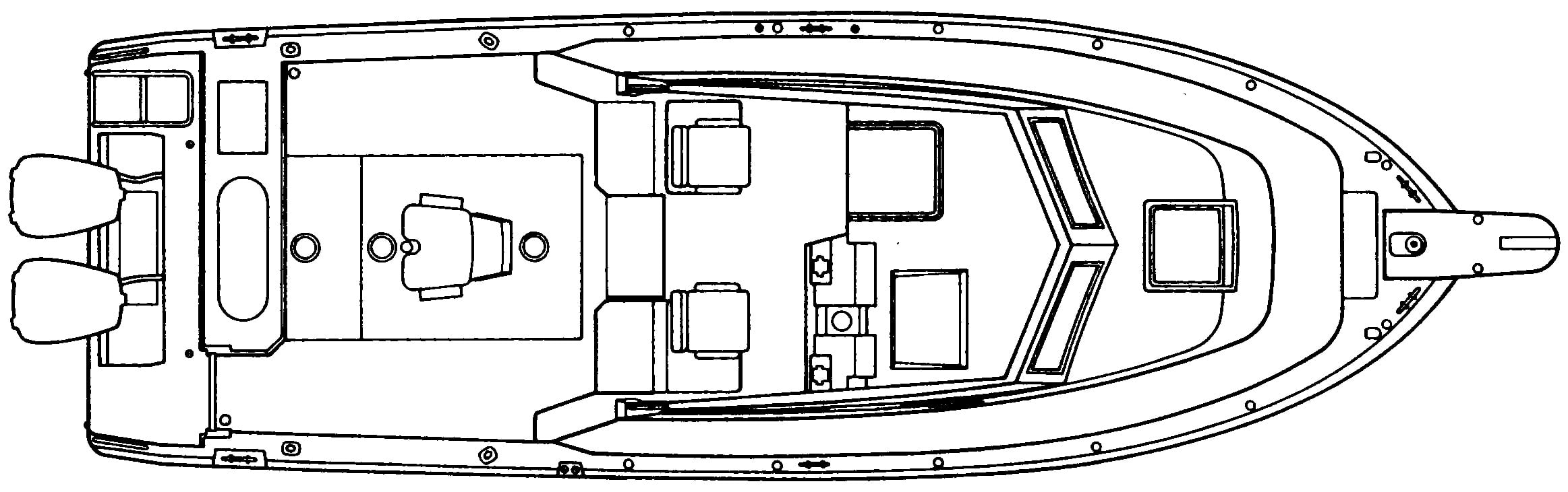Grady-White 280 Marlin floor plan