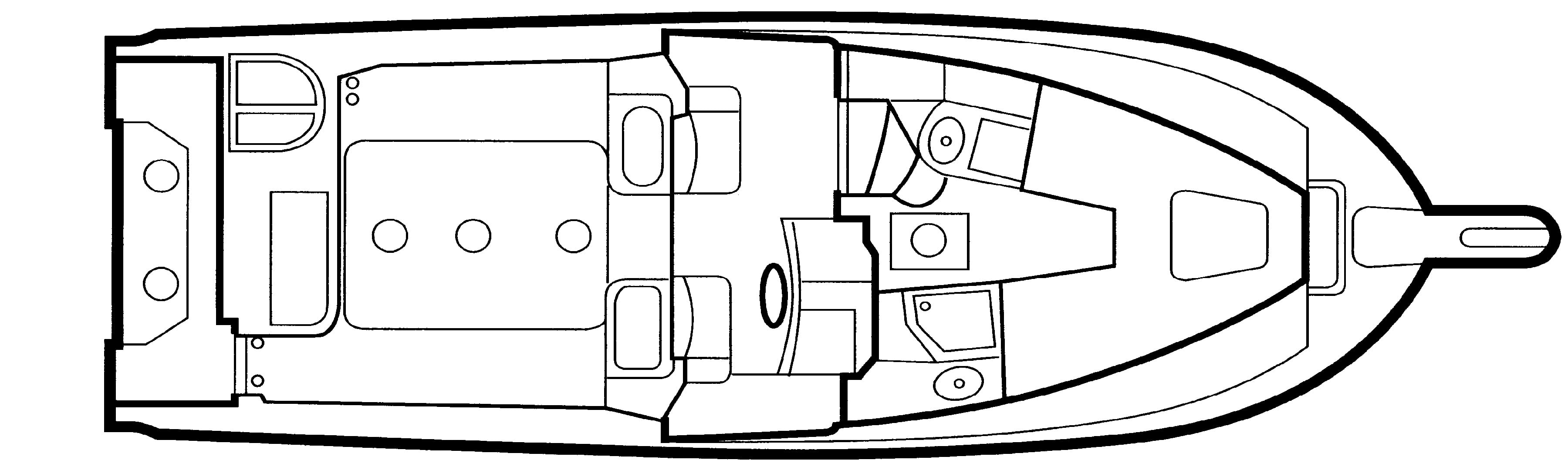 Grady-White Sailfish 282 floor plan