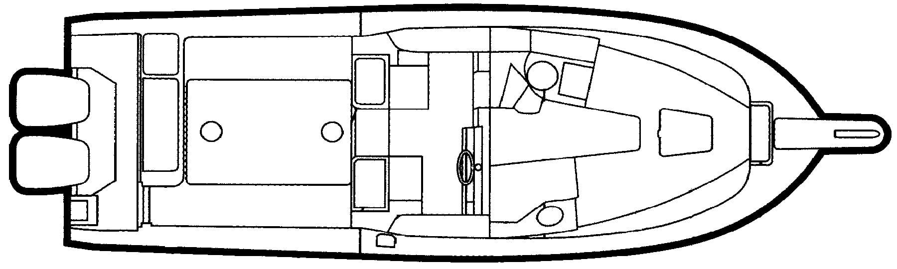 Grady-White Sailfish 282 floor plan
