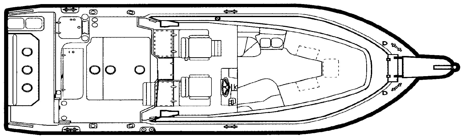 Grady-White Marlin 300 floor plan