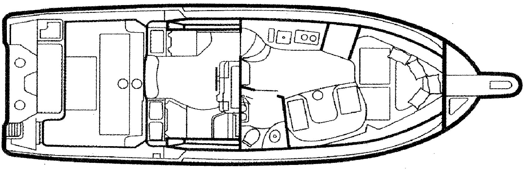 Grady-White Express 360-370 floor plan