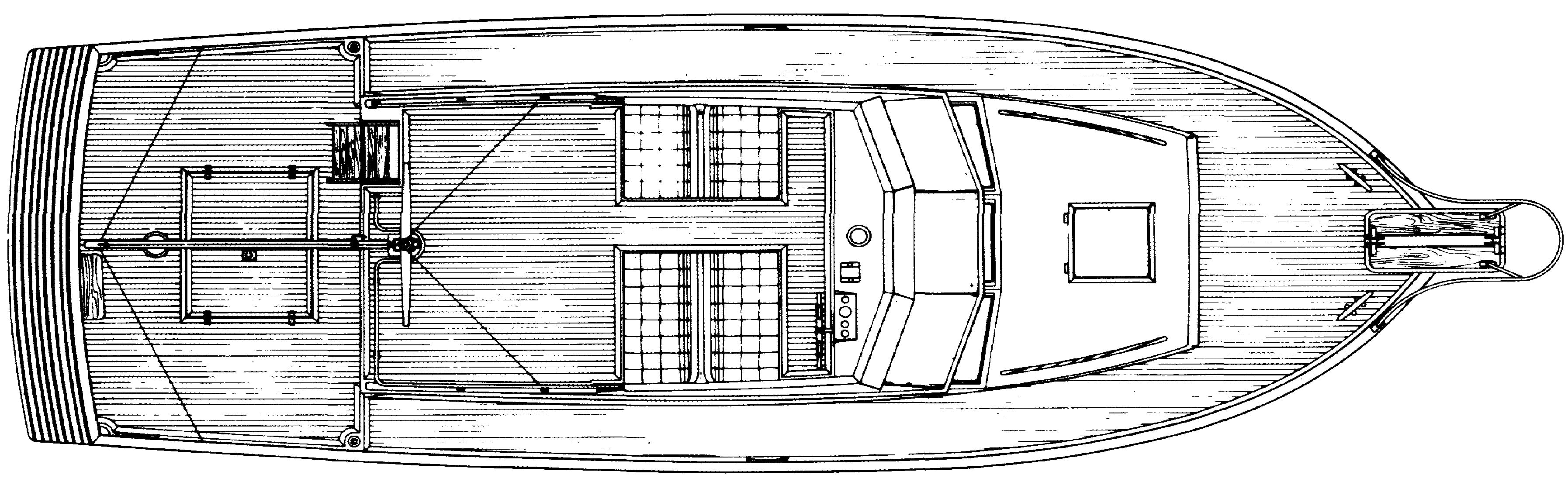 Grand Banks Yachts 32 Sedan floor plan