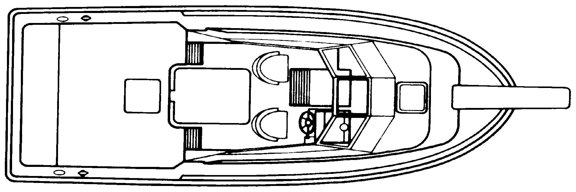 Aquasport 281 Family Fisherman floor plan