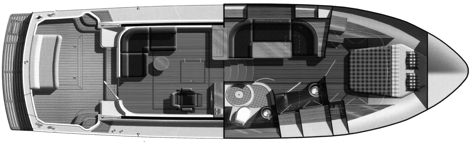 Grand Banks Yachts Eastbay 39 SX floor plan