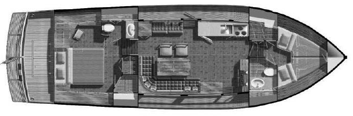 Grand Banks Yachts 42 Classic floor plan