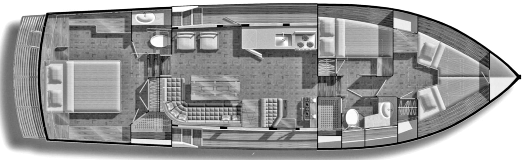 Grand Banks Yachts 42 Motor Yacht floor plan